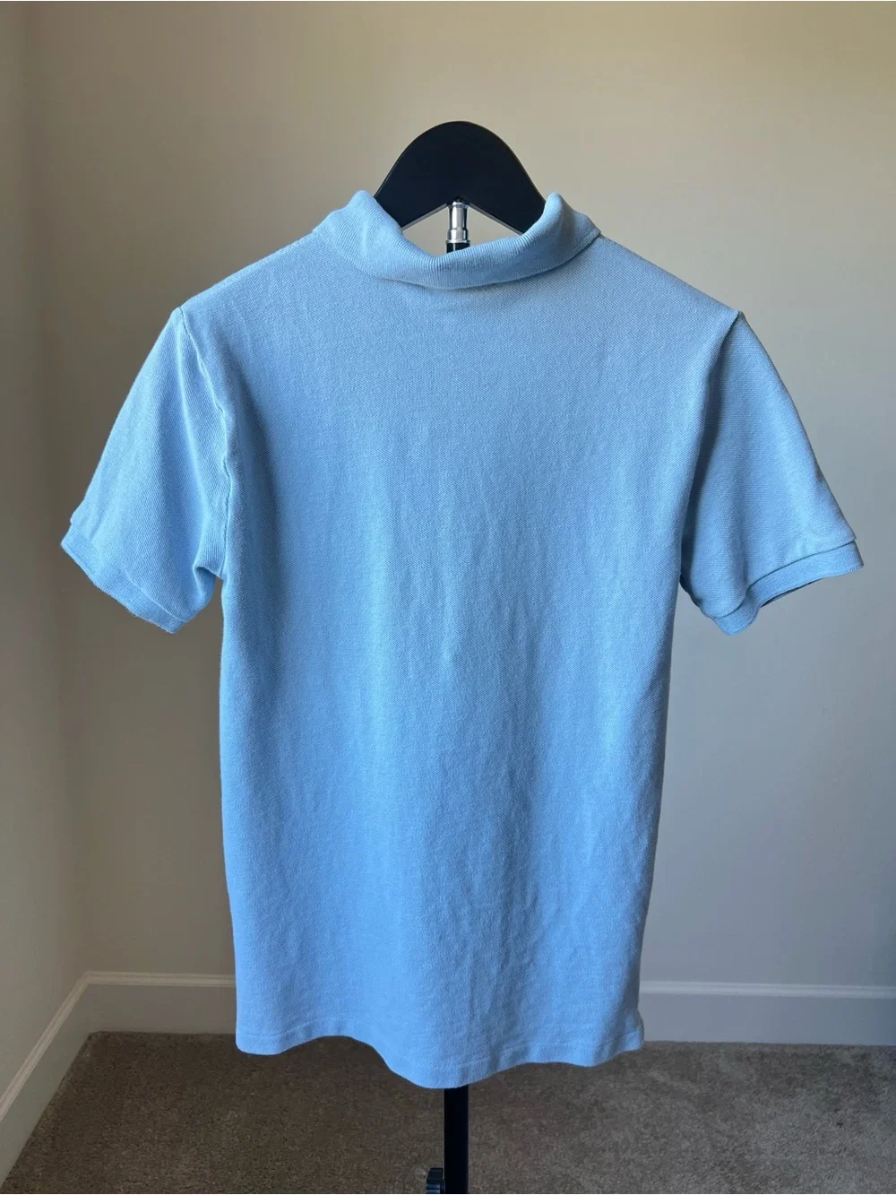 Ralph Lauren Light Blue Polo with Pink Logo